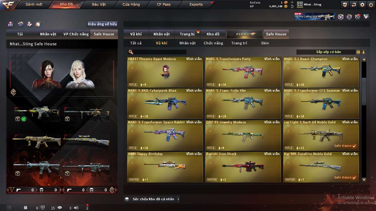 shop acc cf uy tin gia re